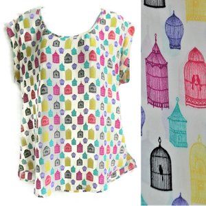 Black Rainn Top Novelty Bird Cages Scoop Easy Care M